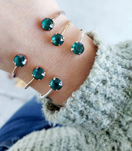 Load image into Gallery viewer, Forest Green Swarovski Balance Cuff Bangle - Marie&#39;s Exclusive Color