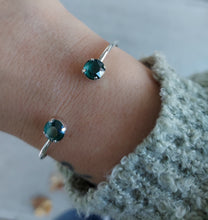 Load image into Gallery viewer, Forest Green Swarovski Balance Cuff Bangle - Marie&#39;s Exclusive Color
