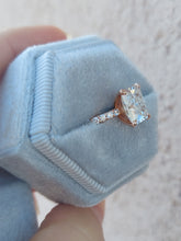 Load image into Gallery viewer, Custom 14K Rose Gold Moissanite Diamond Engagement Ring
