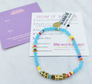 LWP "Be Kind" Gold Letter Bracelet