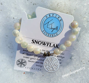 Snowflake Silver Charm Bracelet - TJazelle