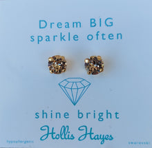 Load image into Gallery viewer, Exclusive Light Silk Crystal Stud Earrings