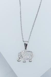 CZ Elephant Necklace