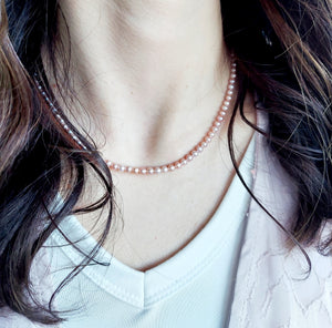 Pink Pearl Romance Necklace