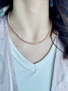 Pink Pearl Romance Necklace