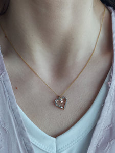 Doorbuster 10K Diamond Heart Necklace