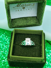 Load image into Gallery viewer, Irish Claddagh Ring - 14K White Gold