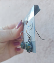 Load image into Gallery viewer, Malachite Drop Earrings