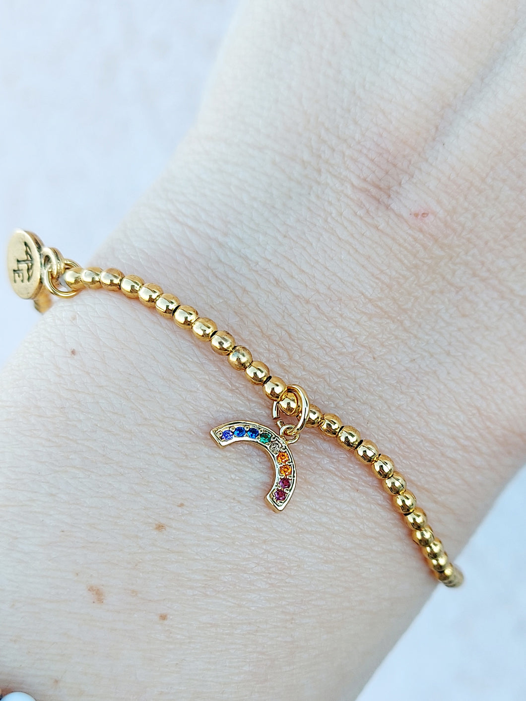 Mini Rainbow Stretchy Bracelet
