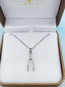 Wishbone Necklace - Sterling Silver