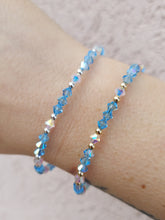 Load image into Gallery viewer, Aquamarine Crystal Bracelet - Amanda Style