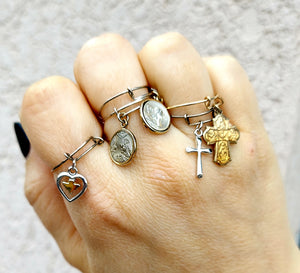 Mini Cross Wire Ring - Expandable