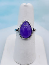 Load image into Gallery viewer, Purple Jade Ring - Sterling Silver