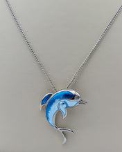 Load image into Gallery viewer, Sterling Silver Dolphin Necklace