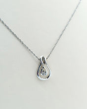 Load image into Gallery viewer, Diamond Drop - 10K White Gold