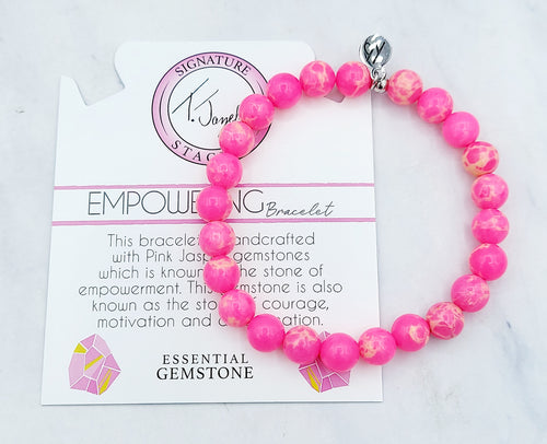 Empowering Pink Jasper Stacker