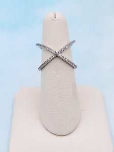 Criss Cross Ring - Sterling Silver