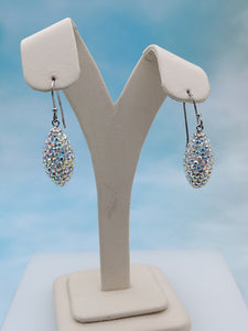 Crystal AB & Dangle Earrings - Sterling Silver