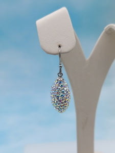 Crystal AB & Dangle Earrings - Sterling Silver