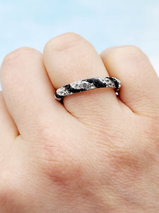 Zebra Band - Sterling Silver