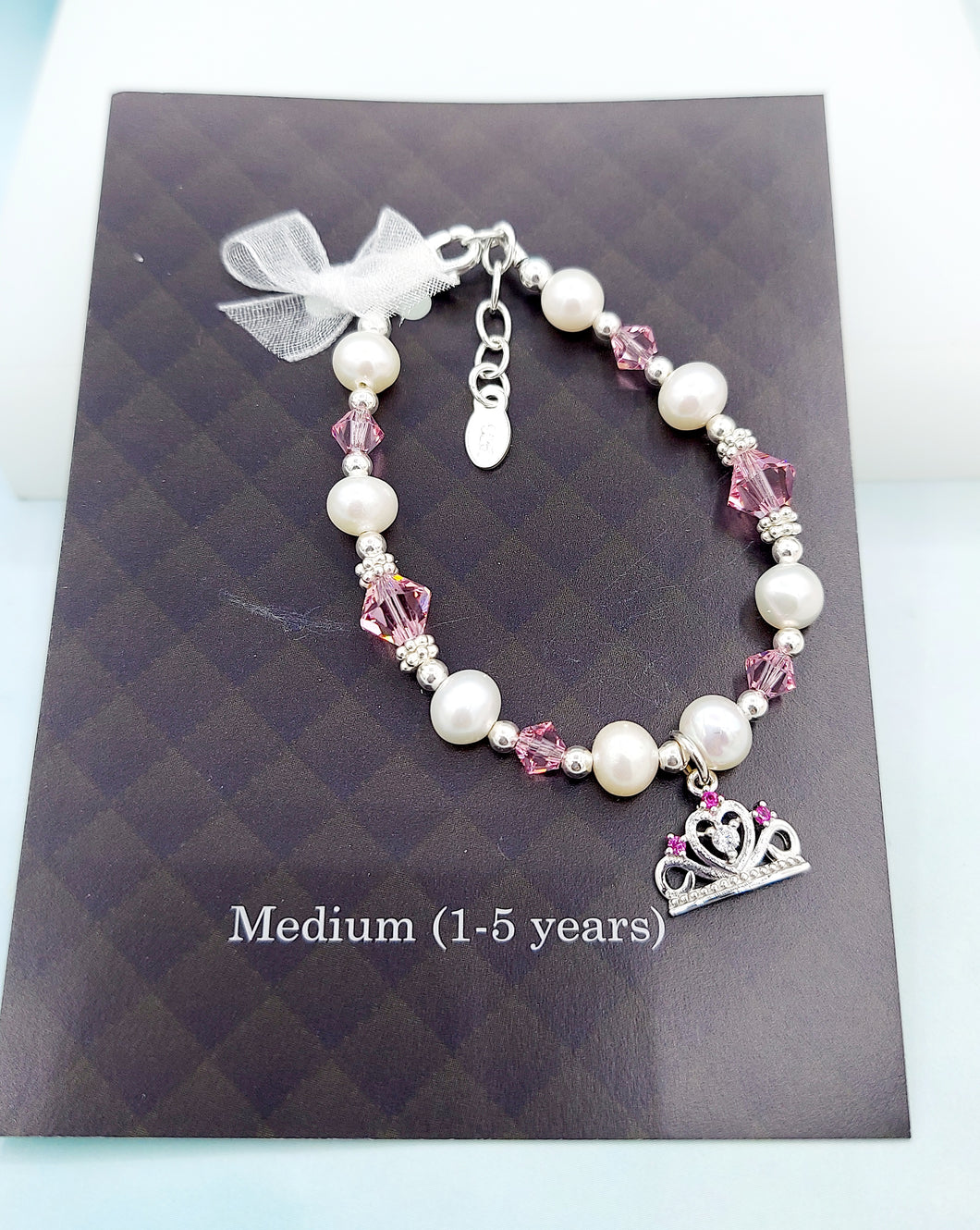 Child's Crown Bracelet - Sterling Silver