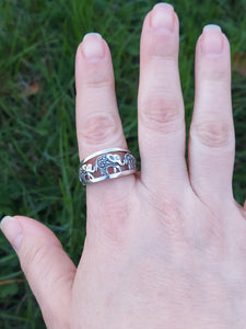 Marcasite Elephant Ring