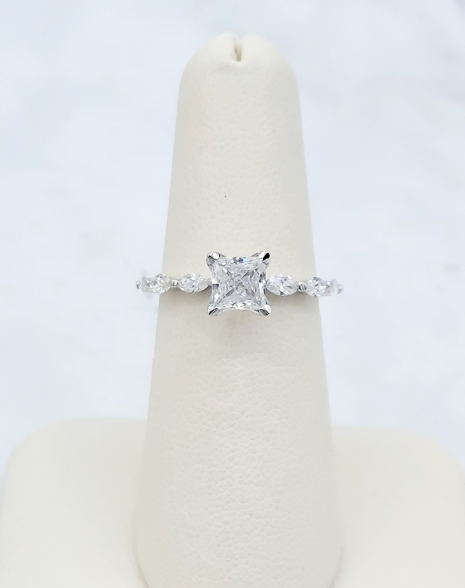 1.5 Ct. Princess Cut Natural Diamond Art Deco Channel Setting Natural  Diamonds Engagement Ring (GIA Certified) | Diamond Mansion