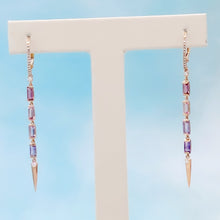 Load image into Gallery viewer, Tourmaline Earrings - 14K Rose Gold