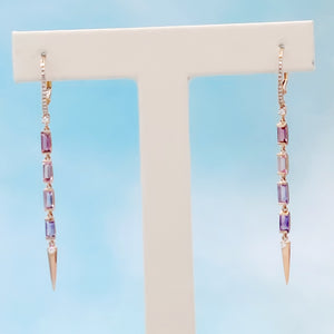 Tourmaline Earrings - 14K Rose Gold