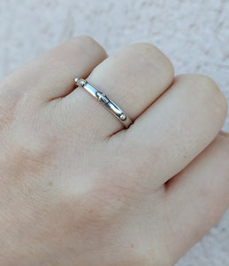 Rosary Style Ring - Sterling Silver