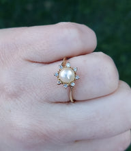 Load image into Gallery viewer, Sun Pearl Ring - 14K Yellow Gold