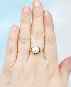 Pearl & Diamond Ring - Estate Piece