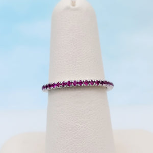 Ruby Band - 14K White Gold