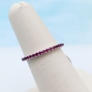 Ruby Band - 14K White Gold