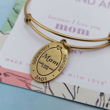 Load image into Gallery viewer, MOM Charm Bangle Bracelet - Alex and Ani