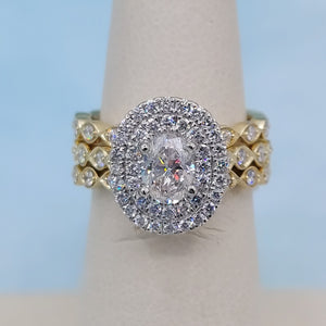 Rare! Authentic Louis Vuitton LV 18k White Gold Fusion Diamond Ring - Ruby  Lane