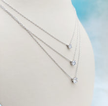 Load image into Gallery viewer, Three Tier Layered Necklace - Sterling Silver