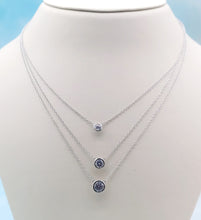 Load image into Gallery viewer, Three Tier Layered Necklace - Sterling Silver