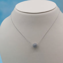 Load image into Gallery viewer, CZ Ball Necklace - Sterling Silver