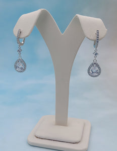 Fancy Drop Earrings - Sterling Silver