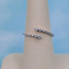 Load image into Gallery viewer, Bypass Diamond Ring - 14K White Gold