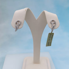 Load image into Gallery viewer, Angel Wing CZ Post Earrings - Sterling Silver