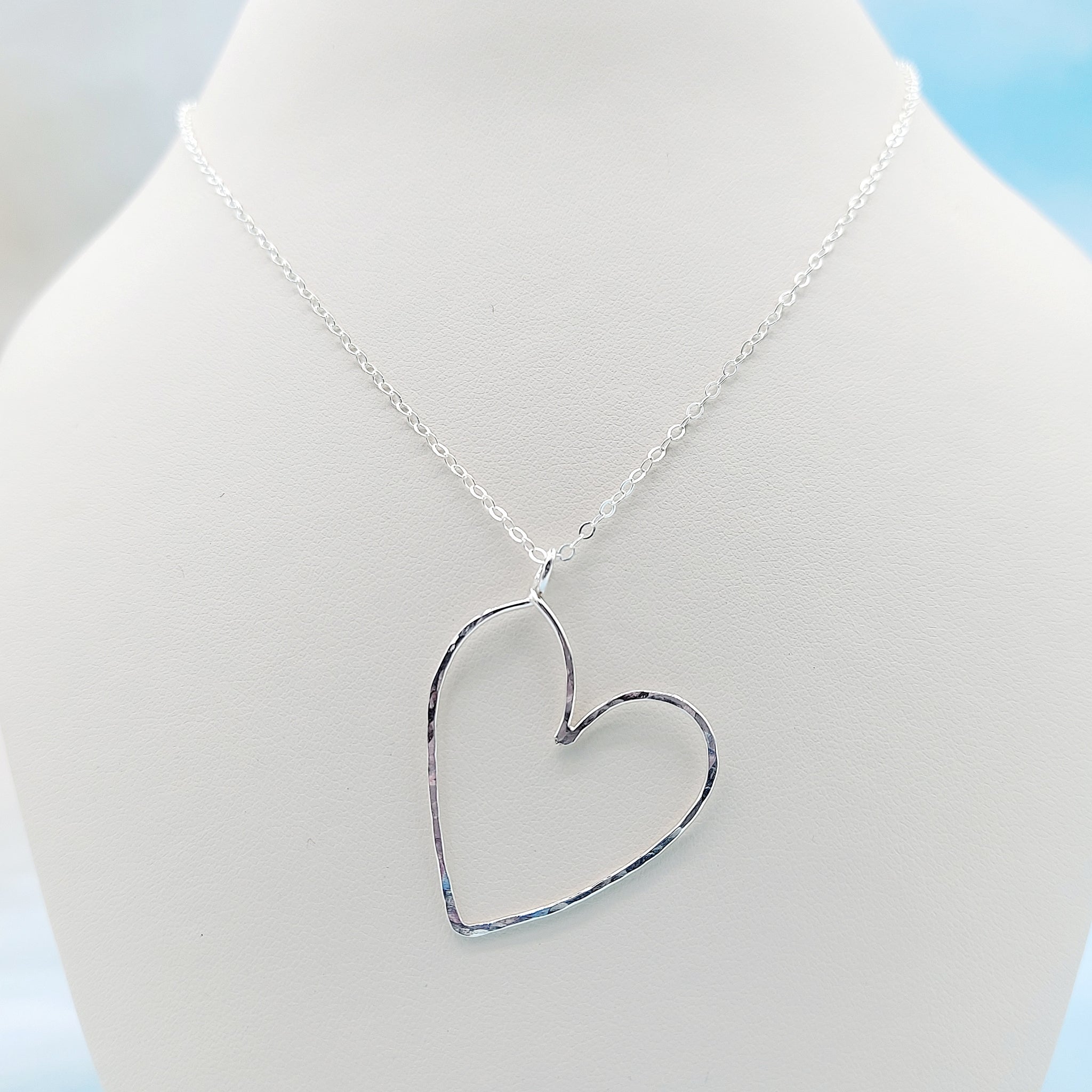 Sideways Heart Necklace with Thin Chain – Gazza Ladra Fine Jewelry