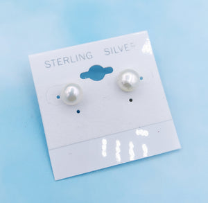 Pearl Stud Earring - Sterling Silver