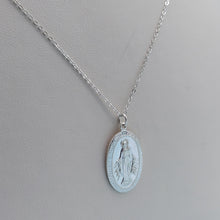 Load image into Gallery viewer, Mother Mary Charm Necklace - Sterling Silver