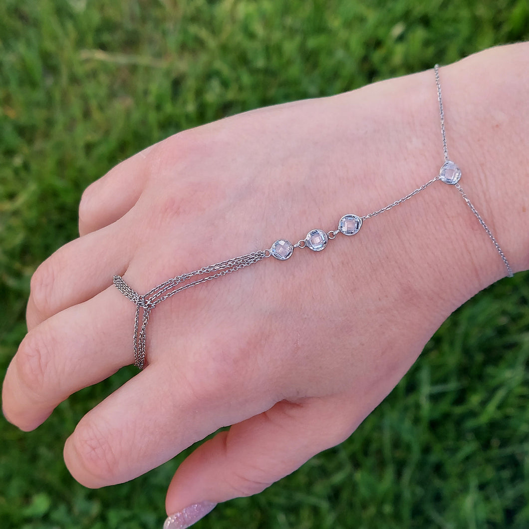 Hand Chain Bracelet - Sterling Silver