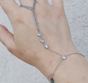 Hand Chain Bracelet - Sterling Silver