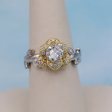 Load image into Gallery viewer, Beauty and the Beast Rose Ring - Marie&#39;s Custom 14K Gold Design
