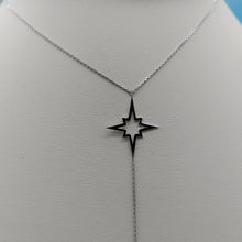 Load image into Gallery viewer, Star Lariat Necklace - Sterling Silver