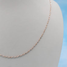 Load image into Gallery viewer, Twisted Dorica Chain - 14k Rose &amp; White Gold